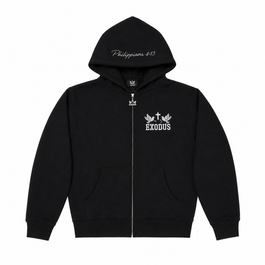 SIGNATURE PHILIPPIANS 4:13 ZIP UP HOODIE